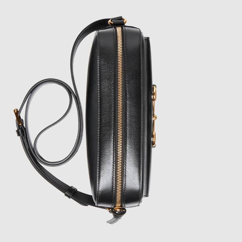 Gucci Horsebit 1955 Small Shoulder Bag 645454 Black